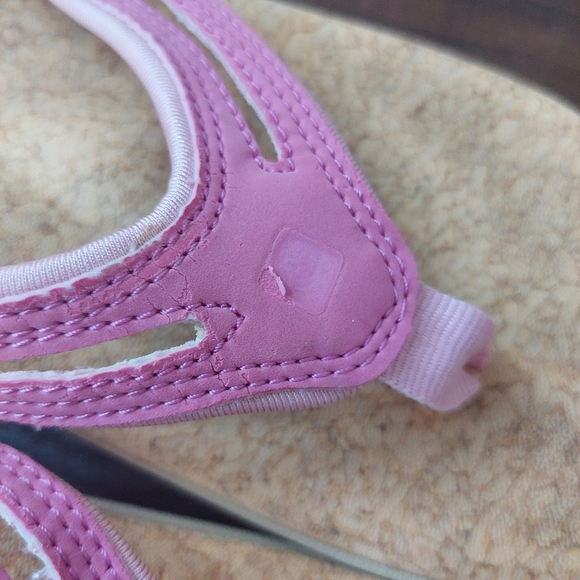 Spenco Yumi Silver Pink Supportive Ortho Flip Flop Sandals Size 7 - Picture 3 of 6